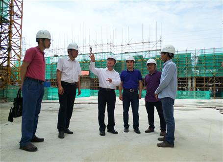 覃振華、劉國江到梧州佛子時代廣場項目調研