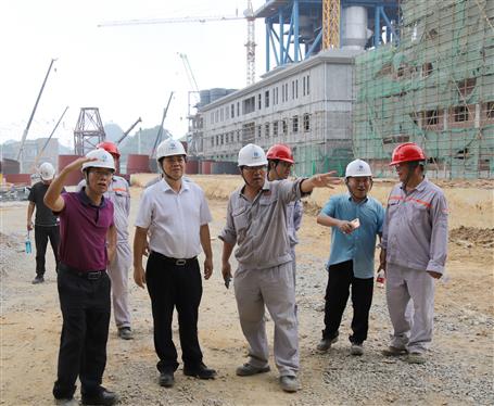 蒙勝益到魚(yú)峰水泥技改項(xiàng)目調(diào)研指導(dǎo)