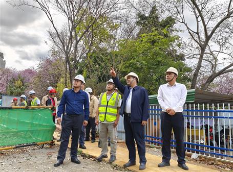 【實(shí)干筑夢·競賽爭鋒】蒙勝益到桂南分公司項(xiàng)目開展節(jié)前綜合大檢查及調(diào)研指導(dǎo)